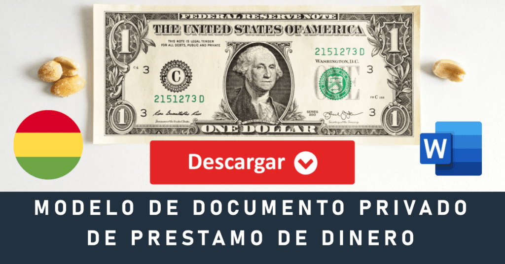 Modelo De Documento Privado De Prestamo De Dinero | Contratos