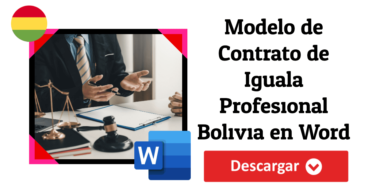 Modelo de Contrato de Iguala Profesional Bolivia